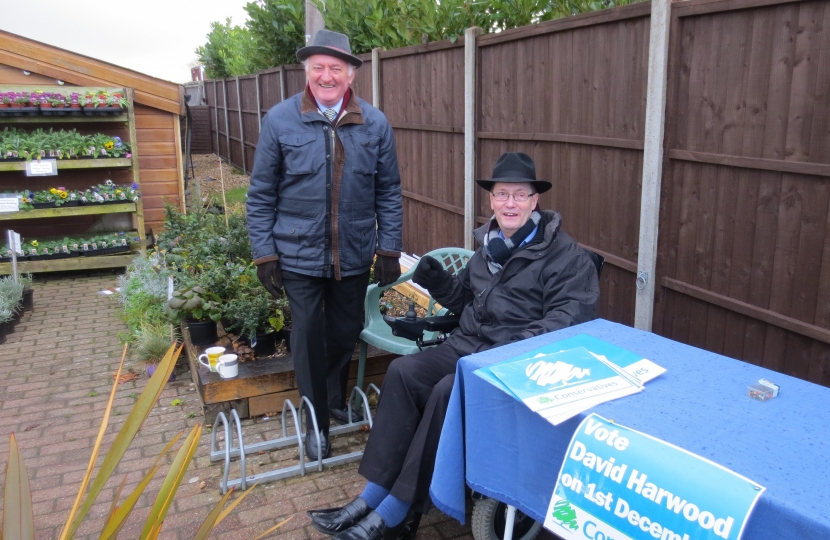 Canvassing on behalf of David Harwood for Southbourne by election 1st Dec 2016