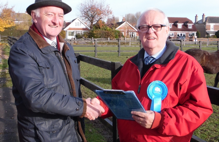 Canvassing on behalf of David Harwood for Southbourne by election 1st Dec 2016