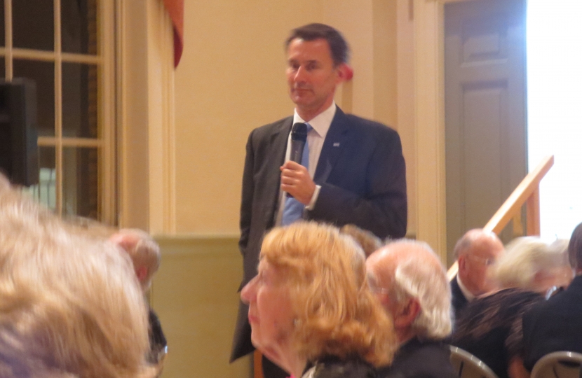 The Rt Hon Jeremy Hunt, MP