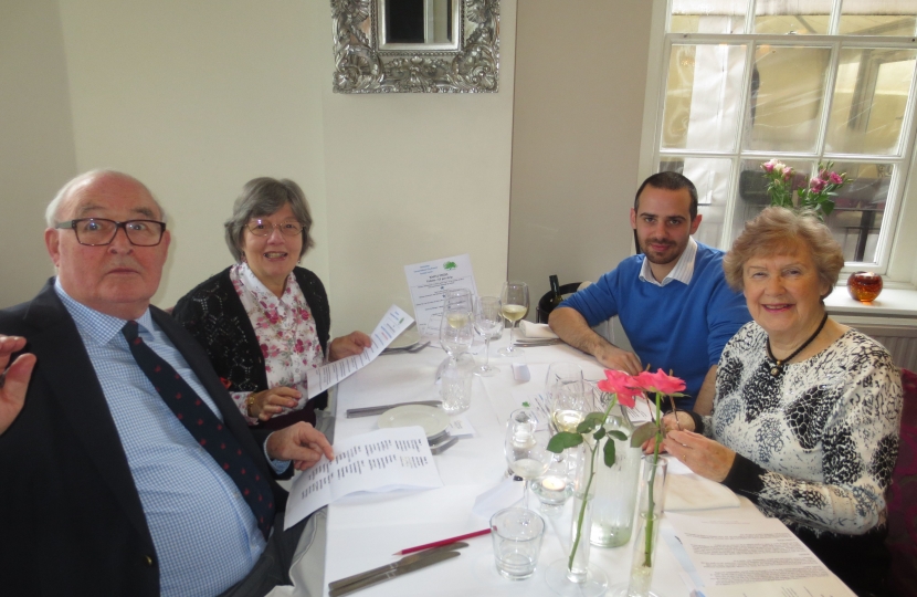 John and Barbara Garrett left, Richard; and Sue Spooner (Deputy Chair) right