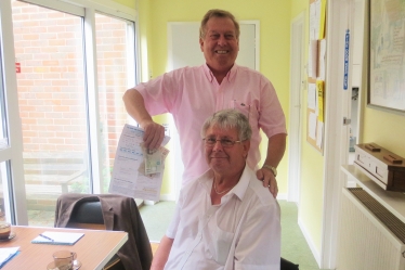 Chairman Les Hixson welcomes new member Roger Perks