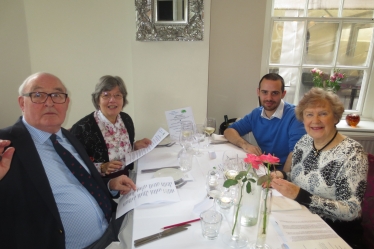 John and Barbara Garrett left, Richard; and Sue Spooner (Deputy Chair) right